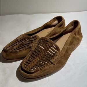 Gently used Veronica Beard Cutout Loafers in brown suede 8.5 women’s